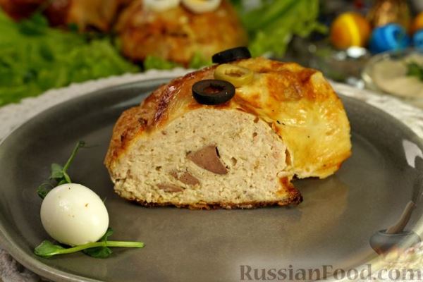 Фаршированная куриная шейка, запечённая в фольге